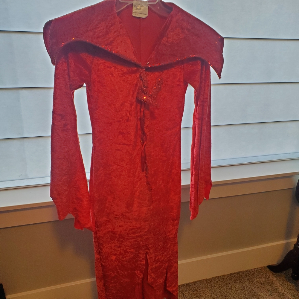 Red Velvet Devil Costume Women Small
